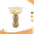 2 In 1 Plastic Bowl With Cup Weeding Party Supplies For Popcorn